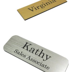 Identificador De Nombre Grabado Con Laser, Credencial, Pin