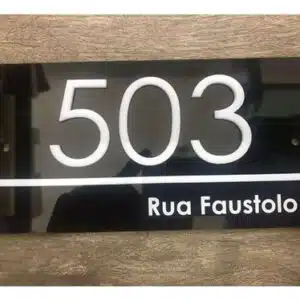 Cartel Numeración Domicilio Casa Direccion Señalizacion60x29