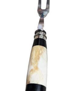 Tenedor Parrillero Combinado Con Alpaca Acero Inoxidable