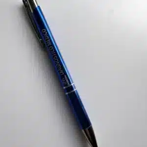 Bolígrafo Lapicera Metálica Personalizada Azul X100 Unidades Azul