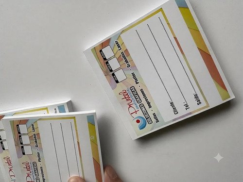 3 Talonarios A Color Tam 10x10 Cm. (turneros, Recetas, Etc) - Imagen 9