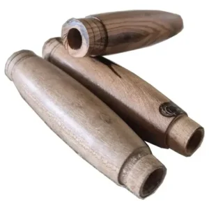Mangos Para Encabado De Cuchillos Trinchar X3 Madera 12 Cm. Marrón Claro