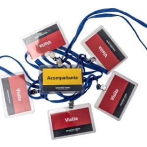 Porta Credencial Con Cordón Personalizado Pack X10