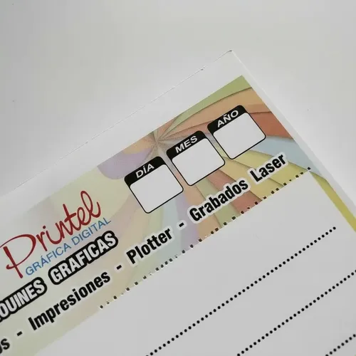 3 Talonarios A Color Tam 10x10 Cm. (turneros, Recetas, Etc) - Imagen 4