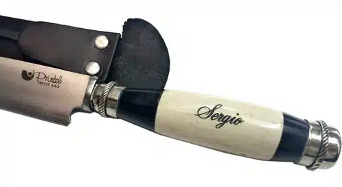 Cuchillo 16 Cm Personalizado.hoja Inox Mango C/alpaca Tandil