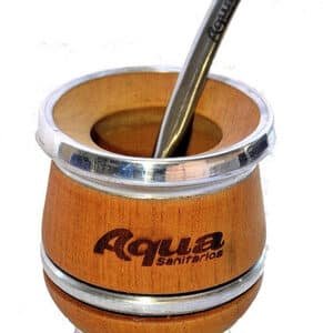 Mate Algarrobo Y Aluminio Y Bombilla De Acero Personalizado