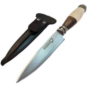 Cuchillo Fab.en Tandil Acero Inox 12 Cm Combinado Con Alpaca Madera