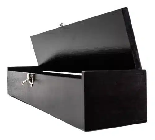 Caja Para Juego De Trinchar En Fibro Facil Lustrada Broche. - Imagen 2