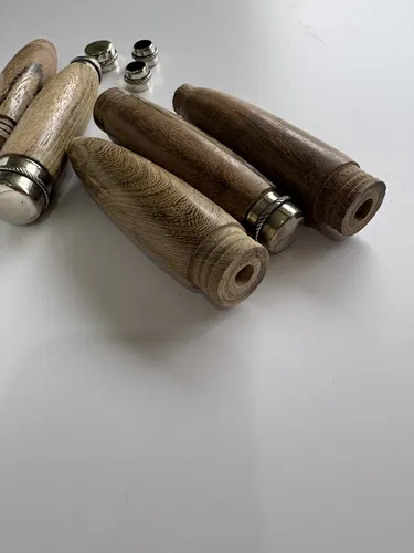 Mangos Para Encabado De Cuchillos Parrillero Pack X 5 12,5cm Marrón Claro - Imagen 10