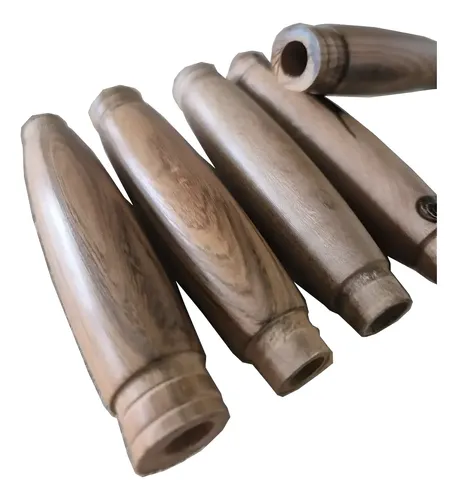 Mangos Para Encabado De Cuchillos Trinchar X5 Madera 12 Cm. Marrón Claro
