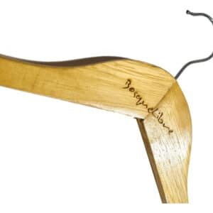 Percha De Madera Personalizadas Grabada Con Tu Logo O Nombre
