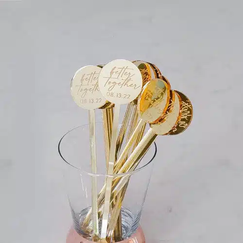 Agitadores Acrílico Trago Largo Personalizados Pack 20 Unid. - Imagen 11