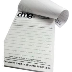 Talonario De Presupuesto 10x15 Cm Personalizado Pack 10 Unid