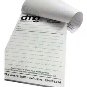 Talonario De Presupuesto 10x15 Cm Personalizado Pack 10 Unid