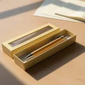 Bolígrafo Lapicera Bambú Grabadas Con Caja A Elección X10 Un Madera Con Caja Color Beige Negro