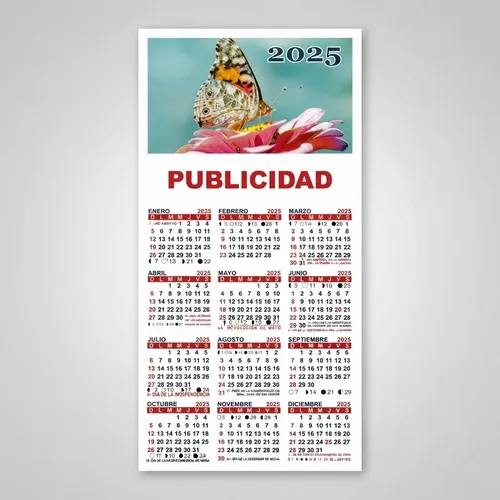 Almanaques Con Imán 10x22 Cm. Cartulina Encapada Laqueados Personalizado