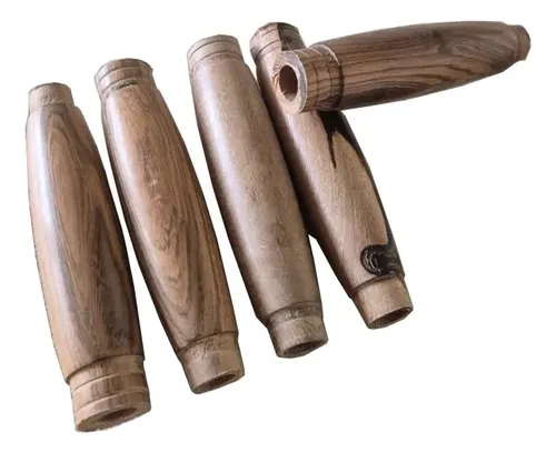 Mangos Para Encabado De Cuchillos Parrillero Pack X3 12,5 Cm Marrón Claro - Imagen 2