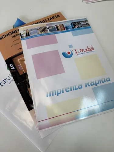Carpetas Institucionales Personalizadas Laminadas X5 Unidad. Blanco - Imagen 3