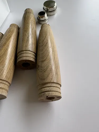 Mangos Para Encabado De Cuchillos Trinchar X5 Madera 12 Cm. Marrón Claro - Imagen 9