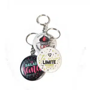 Llaveros De Pin Personalizados 55mm Pack De 30 Unid.