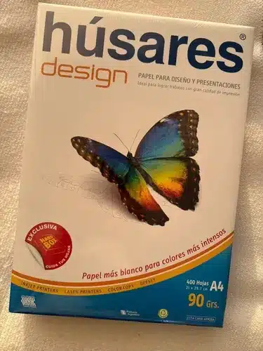 Papel Resma Húsares Obra 90 Gr. Tamaño A4 Pack De 400 Hojas Blanco - Imagen 2
