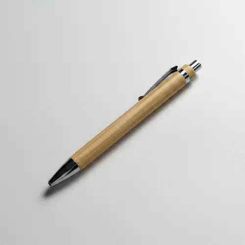 Bolígrafo Lapicera De Bambú Con Caja A Elección X10 Unidades Madera Con Caja Color Beige Negro - Imagen 4