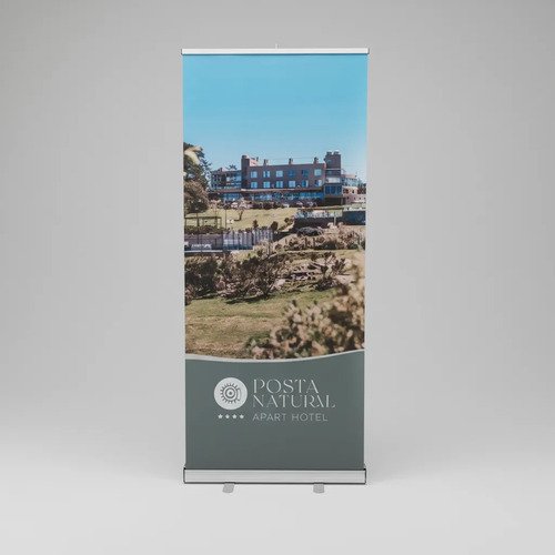 Portabanner Roll Up Impreso Banner 85x200 Cm. Blanco - Imagen 11