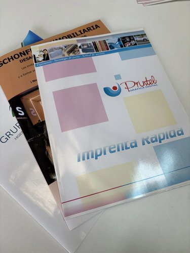 Carpetas Institucionales Personalizadas Laminadas X10 Unidad Blanco - Imagen 2