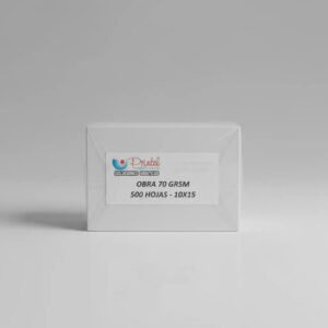 Papel Obra 75 Grs. Tamaño 10x15 Cm. Pack Por 500 Unidades Blanco
