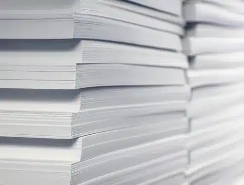 Papel Cartulina Obra 180 Gr. Tamaño Oficio Pack 100 Unidades Blanco Prisma Bright - Imagen 4