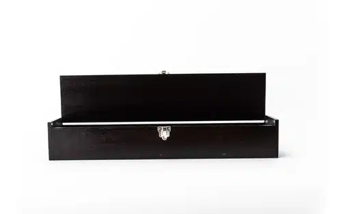 Caja Para Juego De Trinchar En Fibro Facil Lustrada Broche.