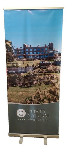 Portabanner Roll Up Impreso Banner 85x200 Cm. Blanco - Imagen 8