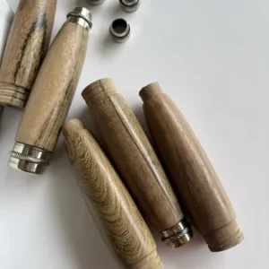 Mangos Encabado Cuchillo X10 Tapones Virolas Alpaca Trinchar Marrón Claro