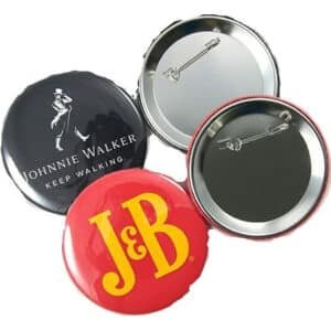 Pin Botón Personalizado 38 Mm Con Prendedor Pack200 Unidades