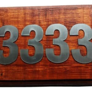 Cartel Numeros Domicilio Direccion De Casas Madera Personali