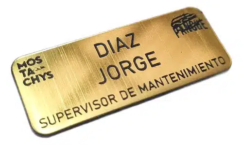 Identificador Nombre Grabado Laser, Credencial, Pin Pack 10 - Imagen 8