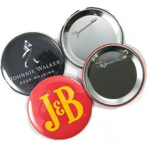 Pin Botón Personalizado 38 Mm Con Prendedor Pack 30 Unidades