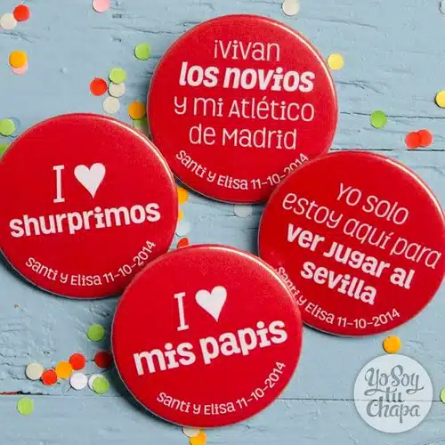 Pin Botón Personalizado 38 Mm Con Prendedor Pack 10 Unidades - Imagen 5