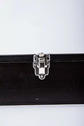 Caja Para Juego De Trinchar En Fibro Facil Lustrada Broche. - Imagen 5