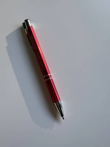 Bolígrafos Lapicera Metálica Personalizada Rojo X30 Unidades Rojo Azul