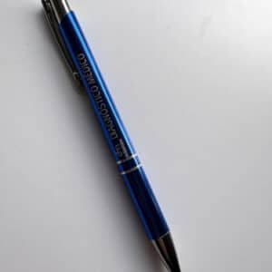 Bolígrafos Lapicera Metálica Personalizada Azul X30 Unidades Azul
