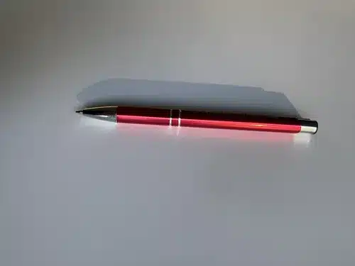 Bolígrafos Lapicera Metálica Personalizada Rojo X30 Unidades Rojo Azul - Imagen 2