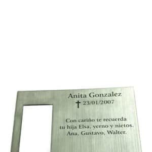 Placa De Cementerio, Material Bicapa, 15x20cm Incluye Diseño