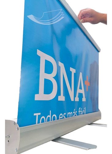 Portabanner Roll Up Impreso Banner 85x200 Cm. Blanco - Imagen 3
