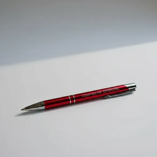Bolígrafo Lapicera Metálica Personalizada Rojo X200 Unidades Rojo Azul - Imagen 9