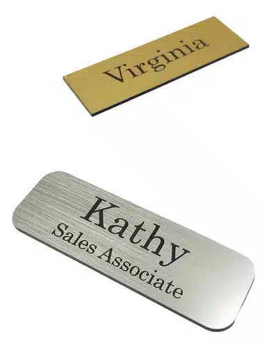 Pin Identificador Credencial Personalizada C/laser, Con Imán Dorado - Imagen 5