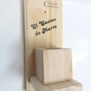 Macetero De Pared Personalizado. Ideal Cactus Y Suculentas