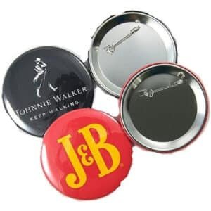 Pin Botón Personalizado 38 Mm Con Prendedor Pack 50 Unidades