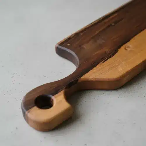 Tabla De Picadas Madera Dura Guayubira 39 X 20x 2cm Grabadas Lisa Marrón - Imagen 7