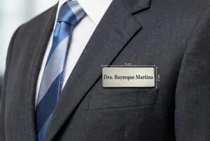 Pin Identificador Credencial Personalizada C/laser, Con Imán Dorado